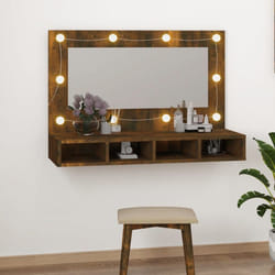 VidaXL 820457 miroir de salle de bain et armoire de rangement pour évier