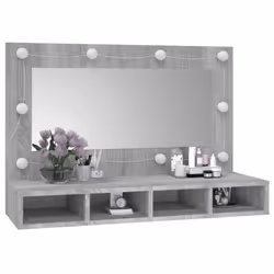 VidaXL 820458 miroir de salle de bain et armoire de rangement pour évier - Vue supplémentaire 10