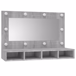 VidaXL 820458 miroir de salle de bain et armoire de rangement pour évier