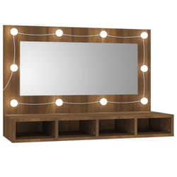 VidaXL 820459 miroir de salle de bain et armoire de rangement pour évier