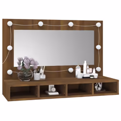 VidaXL 820459 miroir de salle de bain et armoire de rangement pour évier - Vue supplémentaire 10