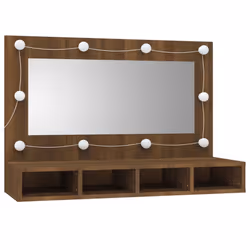 VidaXL 820459 miroir de salle de bain et armoire de rangement pour évier