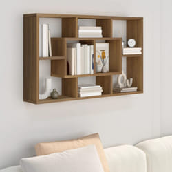 Vidaxl - tagère murale Chêne marron 85x16x52,5 cm Bois d'ingénierie