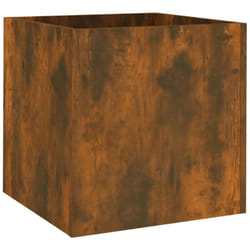 Vidaxl - Jardinière Chêne fumé 40x40x40 cm Bois d'ingénierie