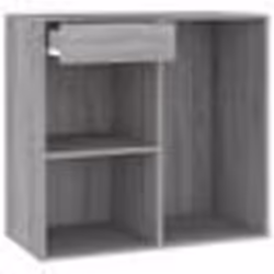 vidaXL Armoire cosmétique Sonoma gris 80x40x75 cm Bois d'ingénierie - TU