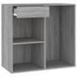 vidaXL Armoire cosmétique Sonoma gris 80x40x75 cm Bois d'ingénierie - TU