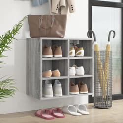 vidaXL Armoire à chaussures Sonoma gris 52,5x30x50 cm - TU