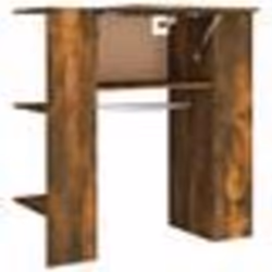 vidaXL Armoire de couloir Chêne fumé 97,5x37x99 cm Bois d'ingénierie - TU