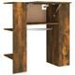 vidaXL Armoire de couloir Chêne fumé 97,5x37x99 cm Bois d'ingénierie - TU