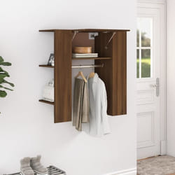 vidaXL Armoire de couloir Chêne marron 97,5x37x99 cm Bois d'ingénierie - TU