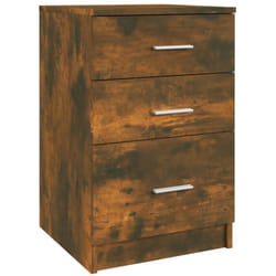 Table de chevet Chêne fumé 40x40x63 cm Bois d'ingénierie Vidaxl