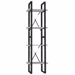 VidaXL 821304, Gris, Chêne, Métal, Bois, 400 mm, 300 mm, 1400 mm