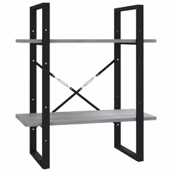 VidaXL 821310, Gris, Chêne, Métal, Bois, 600 mm, 300 mm, 1400 mm
