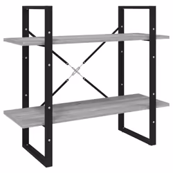 VidaXL 821313, Gris, Chêne, Métal, Bois, 800 mm, 300 mm, 700 mm