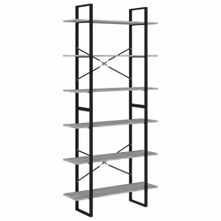 VidaXL 821325, Gris, Chêne, Métal, Bois, 1000 mm, 300 mm, 2100 mm