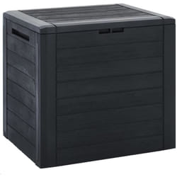 vidaXL Boîte de stockage jardin Anthracite 58,5x46x55 cm Polypropylène