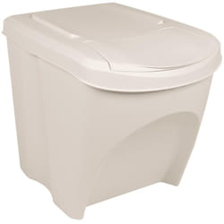 Vidaxl - Poubelles à ordures empilables 3 pcs Blanc 75 l Polypropylène