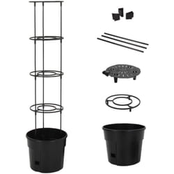 Vidaxl - Jardinière à tomate Anthracite Ø29,5x115 cm Polypropylène
