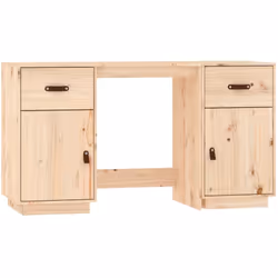Ce bureau en bois tendance avec armoires est conçu pour être un supplément pratique et décoratif à votre espace de vie ! Bois ...