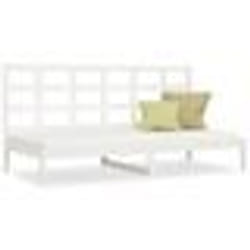 vidaXL Lit de jour sans matelas blanc 80x200 cm bois de pin massif - 80 x 200 cm