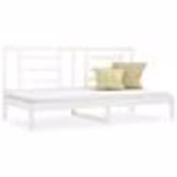 vidaXL Lit de jour sans matelas blanc 80x200 cm bois de pin massif - 80 x 200 cm
