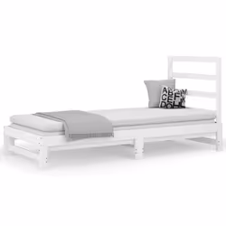 VidaXL 3108303, lit sofa, Blanc, Bois de pin, 2055 mm, 950 mm, 300 mm
