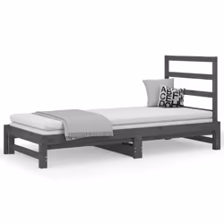 VidaXL 3108304, lit sofa, Gris, Bois de pin, 2055 mm, 950 mm, 300 mm
