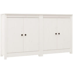 Vidaxl - Buffets 2 pcs blanc 70x35x80 cm bois massif de pin