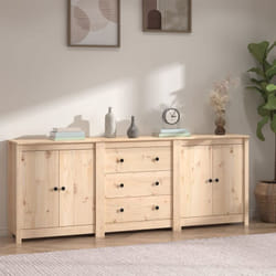 Buffet 210x35x80 cm Bois massif de pin vidaXL