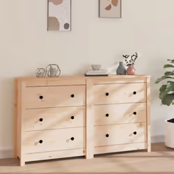 Profitez d'un salon bien rangé avec ce buffet en bois ! Ce buffet pratique répondra à vos différents besoins et constituera u ...
