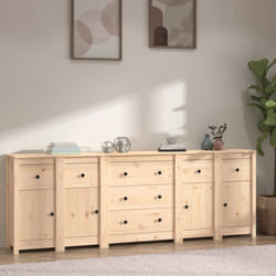 Buffet 230x35x80 cm Bois massif de pin Vidaxl