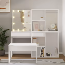 L'ensemble de coiffeuse tendance donne à votre chambre à coucher un look intemporel et raffiné. L'ensemble de coiffeuse avec  ...