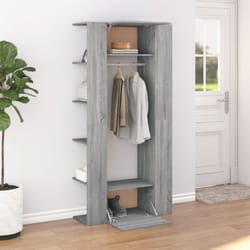 Armoires de couloir 2 pcs sonoma gris Bois d'ingénierie Vidaxl