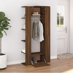 Armoires de couloir 2 pcs chêne marron bois d'ingénierie Vidaxl