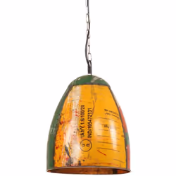 Cette lampe suspendue, avec une longueur totale de 142 cm et un diamètre de 32 cm de l'abat-jour, est définitivement un point ...