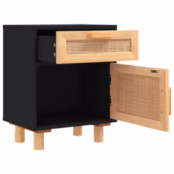 VidaXL 345608 Table de nuit et table de chevet Noir - Vue supplémentaire 5
