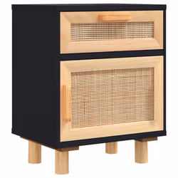 VidaXL 345609 Table de nuit et table de chevet Noir - Vue supplémentaire 4