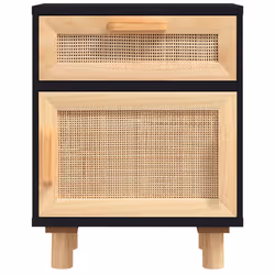 VidaXL 345609 Table de nuit et table de chevet Noir - Vue supplémentaire 5