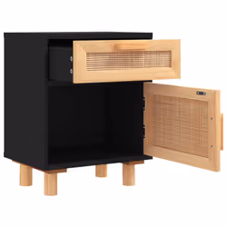 VidaXL 345609 Table de nuit et table de chevet Noir - Vue supplémentaire 6