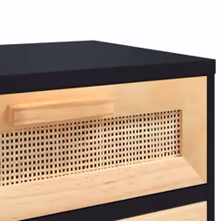 VidaXL 345609 Table de nuit et table de chevet Noir - Vue supplémentaire 8