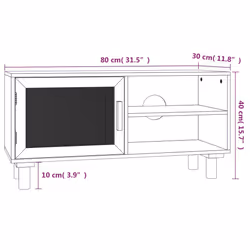 VidaXL 345614 Support TV et centre de divertissement - Vue supplémentaire 8