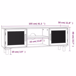 VidaXL 345617 Support TV et centre de divertissement - Vue supplémentaire 8