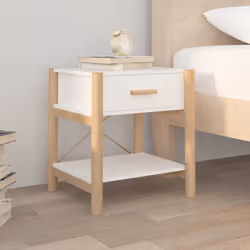 VidaXL 345655 Table de nuit et table de chevet Blanc