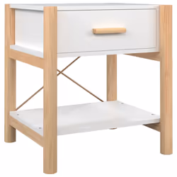 VidaXL 345655 Table de nuit et table de chevet Blanc - Vue supplémentaire 5