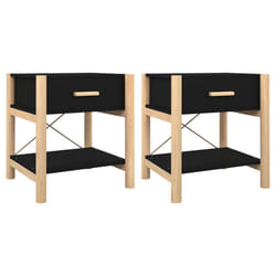 VidaXL 345657 Table de nuit et table de chevet Noir