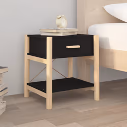 VidaXL 345657 Table de nuit et table de chevet Noir