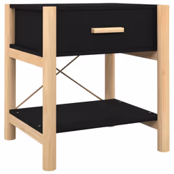 VidaXL 345657 Table de nuit et table de chevet Noir - Vue supplémentaire 5