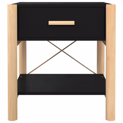 VidaXL 345657 Table de nuit et table de chevet Noir - Vue supplémentaire 6