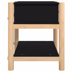 VidaXL 345657 Table de nuit et table de chevet Noir - Vue supplémentaire 7
