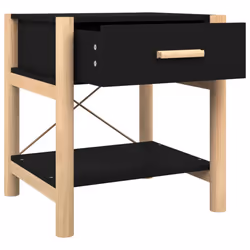VidaXL 345657 Table de nuit et table de chevet Noir - Vue supplémentaire 8